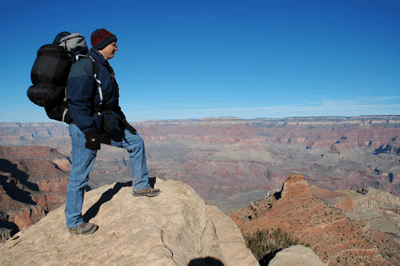 Kevin taking in the view