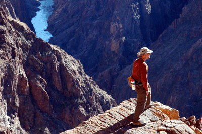 Bill enjoying the view from Clear Creek Trail