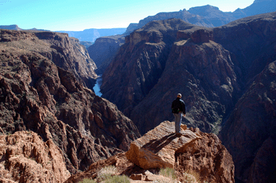 Kevin looking east along the Colorado