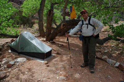 Our Clear Creek campsite