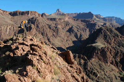 On The Old Miners Trail with Buddha Temple in the background