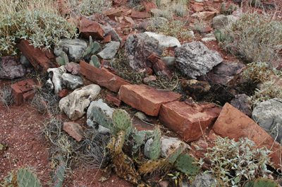 An ancient stone bench