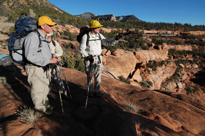 Standing on the Esplanade in Crazy Jug Canyon