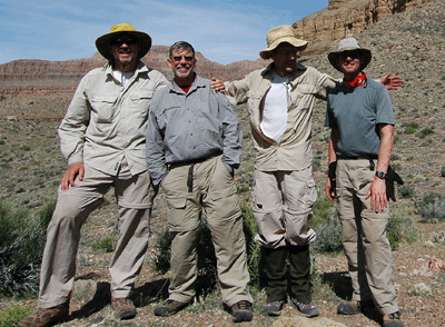 Chris, Dennis, John and Bill on the Tonto