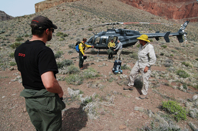 Preparing for the flight out