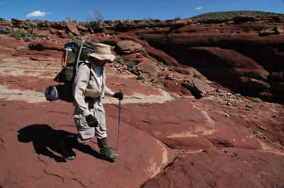 Hiking through Utah Flats en route to Piano Alley