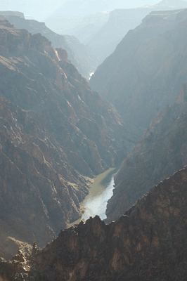 Looking upstream along the Colorado from the Tonto