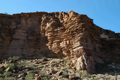 The middle drainage in Cremation Creek Canyon