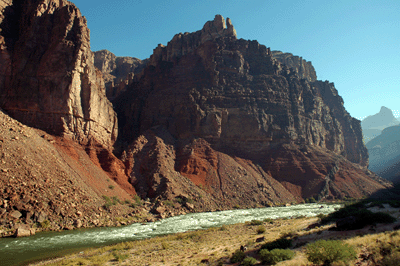 Looking back towards Hance Rapid