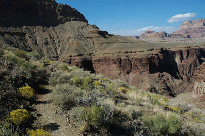 Approaching Hance Canyon