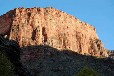 Early morning light paints Horseshoe Mesa