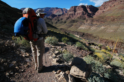 Stopping on the South Bass to check out the view of the Colorado River