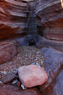 Flowing water upstream of the trail crossing in Turquoise