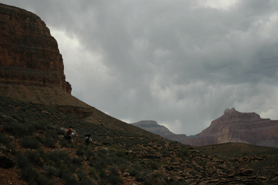 Hikers leaving Horn Creek