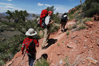 Hiking with Karl and Kathy