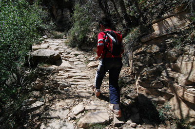 The last switchback through the Supai