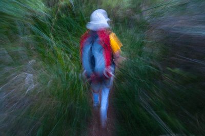 Matthew leads the way out of Indian Garden as we begin the trek to Phantom Ranch