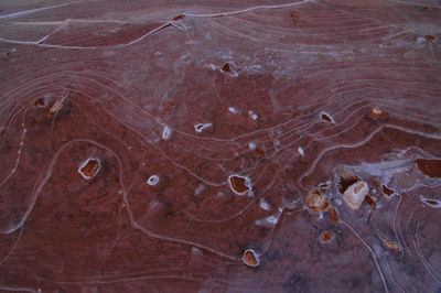 Ice covered water pool in Kanab Creek