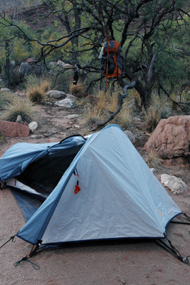 Campsite in Kwagunt Creek