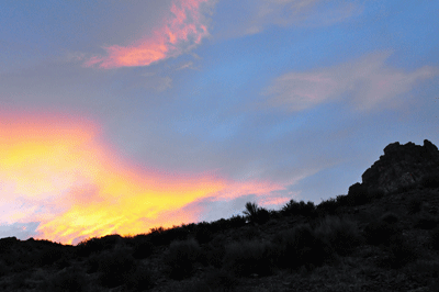 Sunrise in Sixtymile Canyon