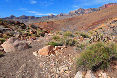 Roman gods and goddesses Apollo, Venus and Juno temples dot the southwest horizon as seen from Carbon Canyon