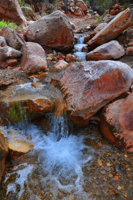 A series of small falls in Lava Creek