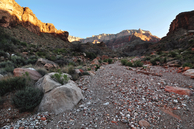 Looking toward the North Rim from Unkar Creek