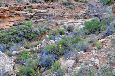 The pouroff where I spent four nights waiting to be evacuated after suffering injuries in a rock slide in March 2010