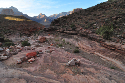 My camp site above the east arm of Clear Creek