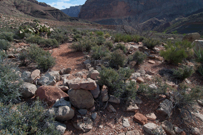 A ancestral puebloan ruin site in Nankoweap