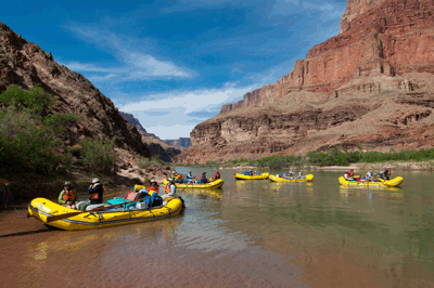 The Tour West river party departs Lava beach on Day Four