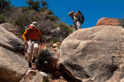 Boulder hopping in north Unkar