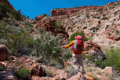 Chris visualizes a line up to the Unkar/Vishnu Redwall saddle