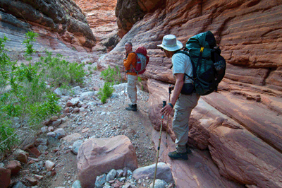 The Tapeats narrows in Vishnu Creek