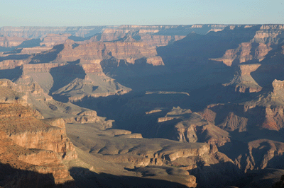 Grand Canyon painted by the early morning light