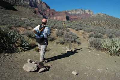 Dennis heads west along the Tonto