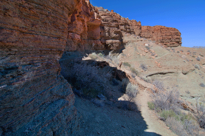 Entering Slim Shady on the Tanner trail