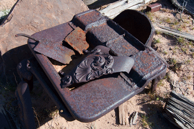 More appliances in the old miners' cabin at Basalt