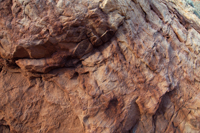 Interesting stone textures in Basalt Canyon