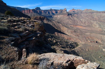 Looking to our left (west) from the rim overlooking Chuar Valley