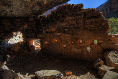 An HDR image taken from inside Juno Ruin