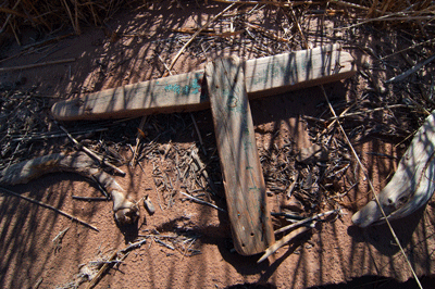 Debris found along the Colorado River