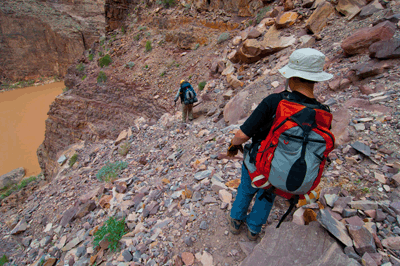 Negotiating the challenging Papago Slide