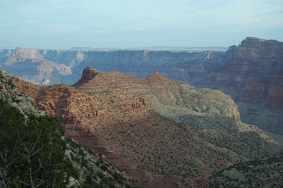 Escalante and Cardenas Buttes as seen from Tanner Trail