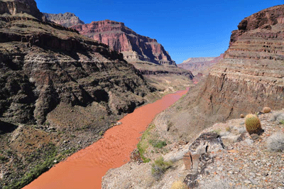 Looking downstream through the Granite Narrows of the Colorado River