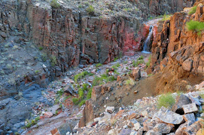 The falls in lower Stone Creek