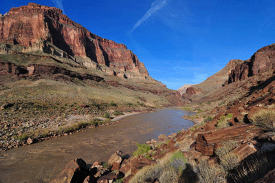 Looking downstream toward Tahuta Terrace