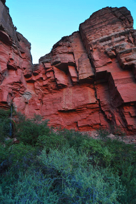 Approaching Deer Creek spring