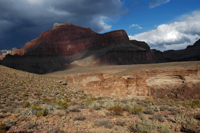 Dark clouds over Isis Temple