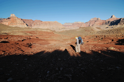 Hiking across Utah Flats